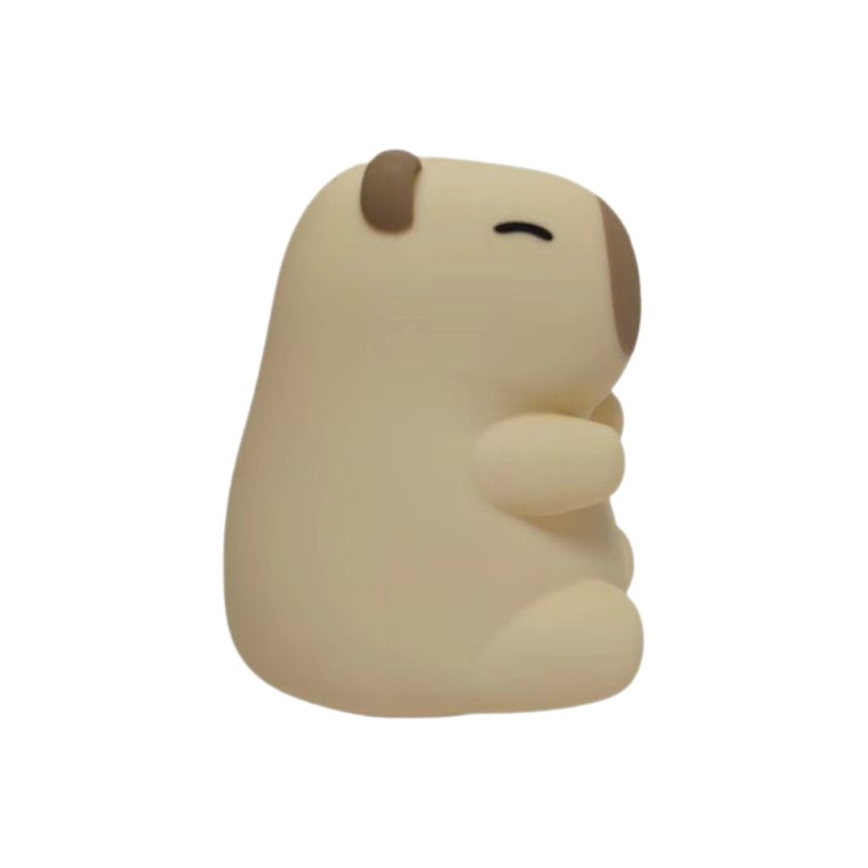 LED RGBW dimbar uppladdningsbar beröringsstyrd nattlampa för barn KAPYBARA LED/0,45W/5V 800 mAh