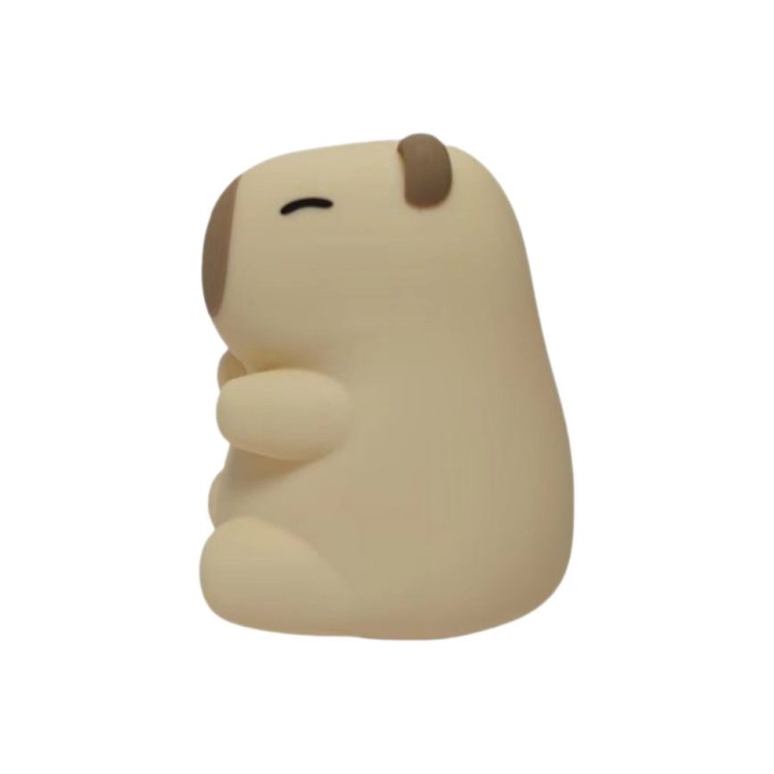 LED RGBW dimbar uppladdningsbar beröringsstyrd nattlampa för barn KAPYBARA LED/0,45W/5V 800 mAh