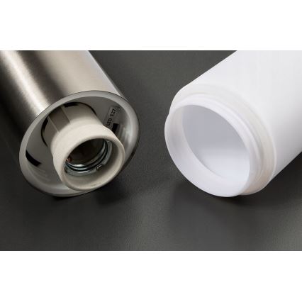 LED RGBW dimbar utomhuslampa LIVIA 1xE27/6,5W/230V 2700-6500K Wi-Fi 100 cm IP44 silver