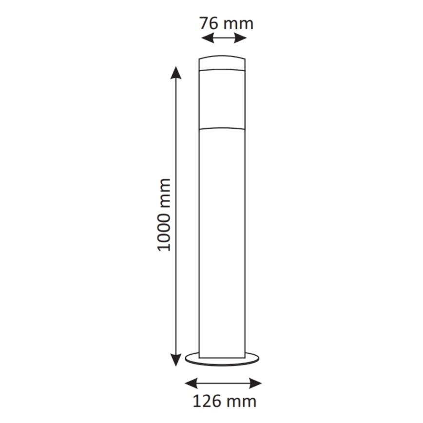 LED RGBW dimbar utomhuslampa LIVIA 1xE27/6,5W/230V 2700-6500K Wi-Fi 100 cm IP44 silver