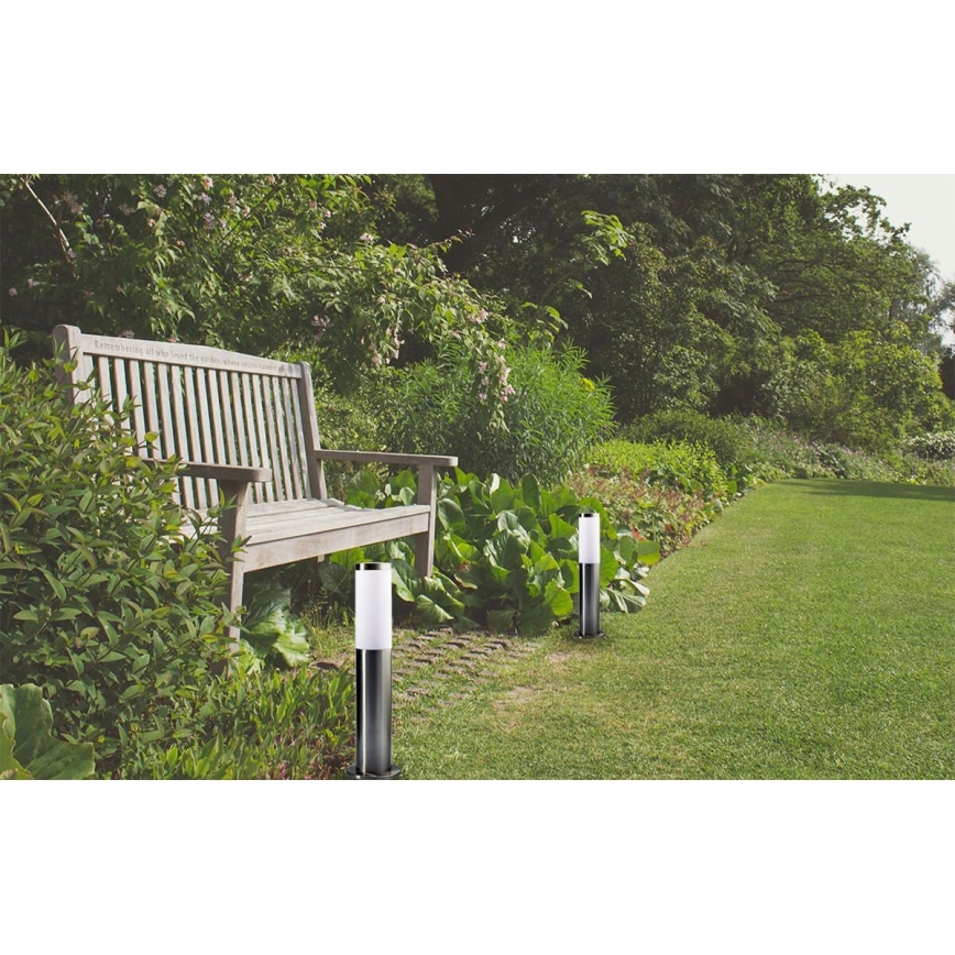 LED RGBW dimmbar utomhuslampa LIVIA 1xE27/6,5W/230V 2700-6500K Wi-Fi 45 cm IP44 silver