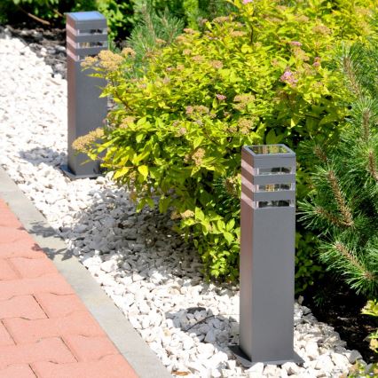 LED RGBW dimbar utomhuslampa TEKSAS 1xE27/12W/230V 2700–6500K Wi‑Fi 44 cm IP44 antracit