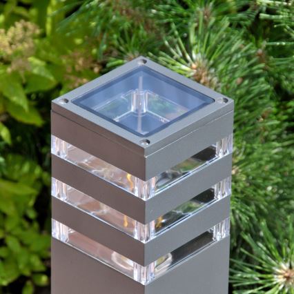 LED RGBW dimbar utomhuslampa TEKSAS 1xE27/12W/230V 2700–6500K Wi‑Fi 44 cm IP44 antracit