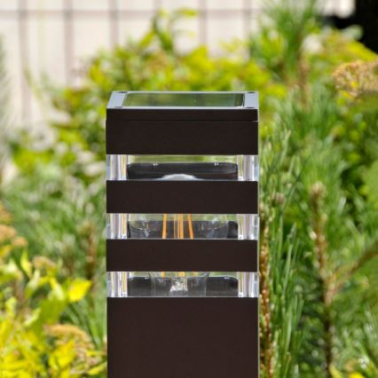 LED RGBW dimbar utomhuslampa TEKSAS 1xE27/12W/230V 2700–6500K Wi‑Fi 44 cm IP44 antracit