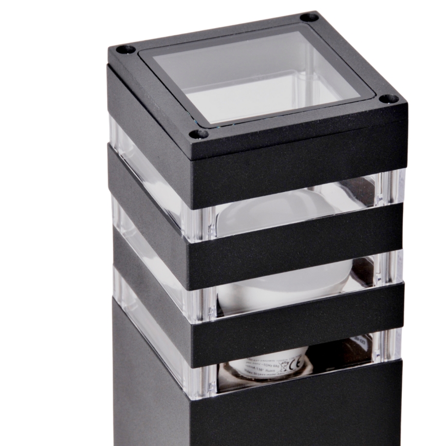 LED RGBW dimbar utomhuslampa TEKSAS 1xE27/12W/230V 2700-6500K Wi-Fi 74 cm IP44 antracit