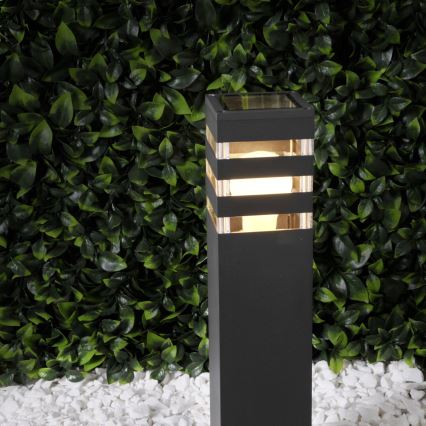 LED RGBW dimbar utomhuslampa TEKSAS 1xE27/9W/230V 2700-6500K Wi-Fi 44 cm IP44 antracit