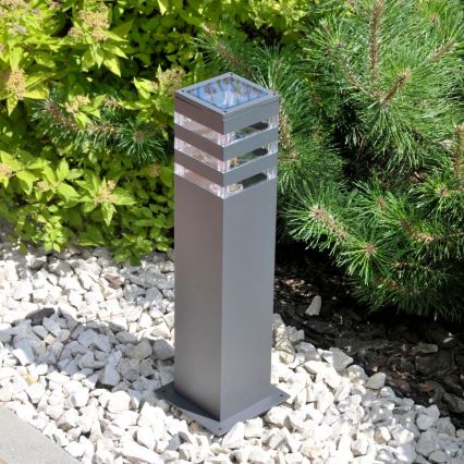 LED RGBW dimbar utomhuslampa TEKSAS 1xE27/9W/230V 2700-6500K Wi-Fi 44 cm IP44 antracit