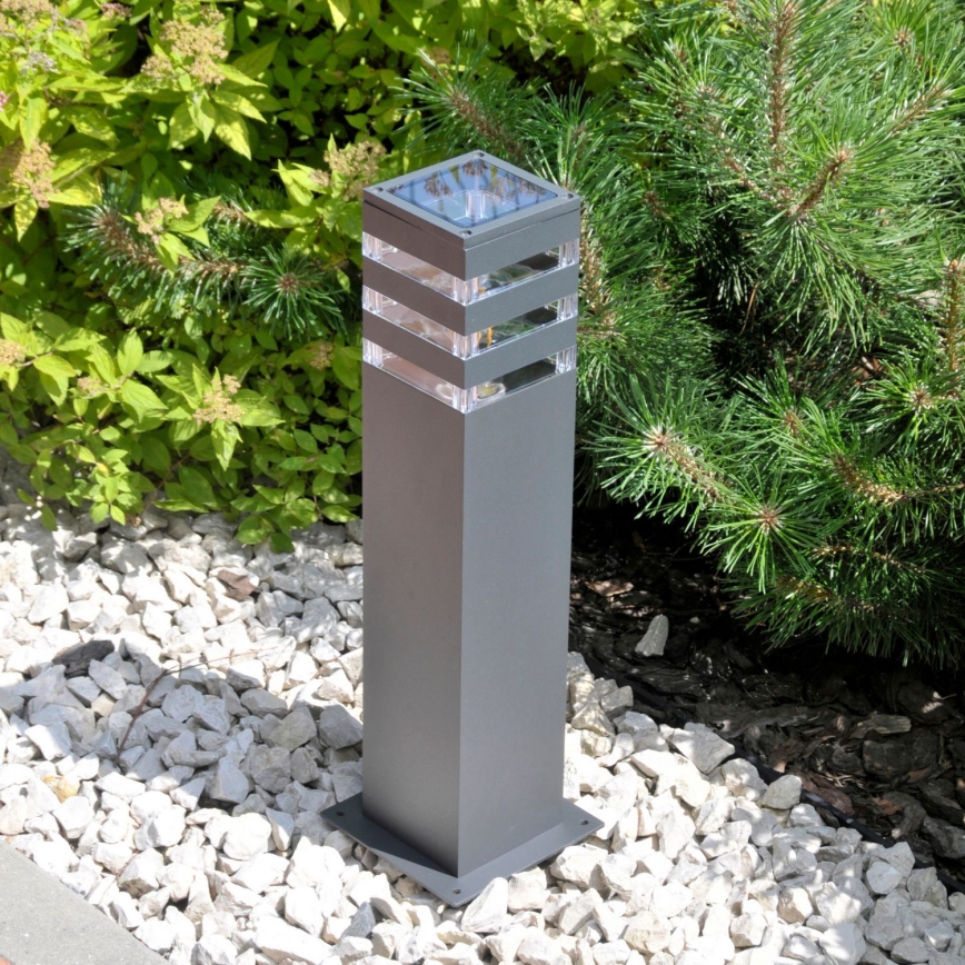 LED RGBW dimbar utomhuslampa TEKSAS 1xE27/9W/230V 2700-6500K Wi-Fi 44 cm IP44 antracit