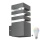 LED RGBW dimbar utomhusvägglampa TEKSAS 1xE27/9W/230V 2700-6500K Wi-Fi IP44 antracit