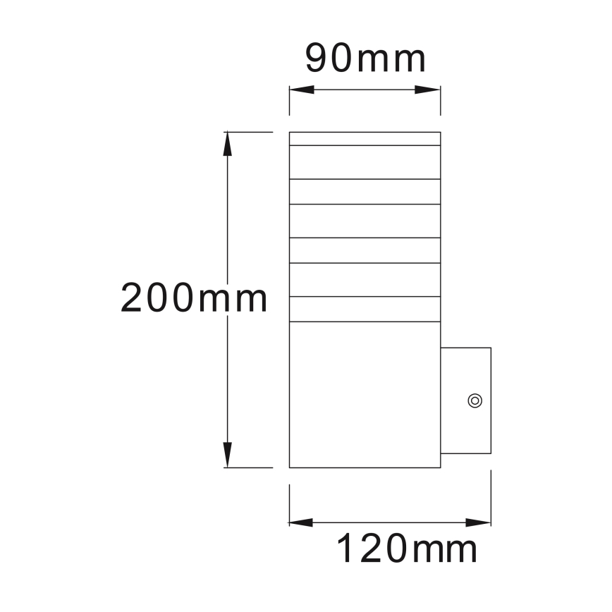 LED RGBW dimbar utomhusvägglampa TEKSAS 1xE27/9W/230V 2700-6500K Wi-Fi IP44 antracit