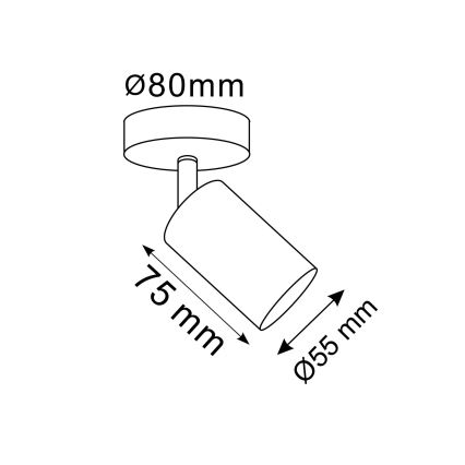 LED RGBW dimbar väggmonterad spotlight GOLDI 1xGU10/6W/230V 3000K Wi-Fi guld