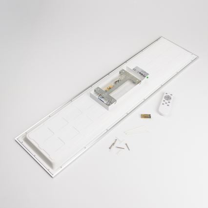 LED RGBW Dimbar ytmonterad LED-panel/13,5W/230V 3000-6500K 29,5x59,5 cm vit + fjärrkontroll