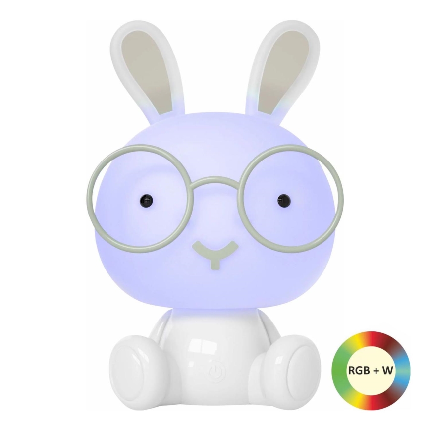 LED RGBW Dimbart barnnattlampa LED/2,5W/230V kanin vit
