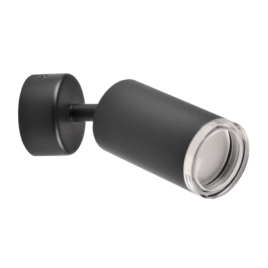 LED RGBW dimbar badrumsspot TURYN 1xGU10/4,8W/230V 3000K IP44 svart + fjärrkontroll