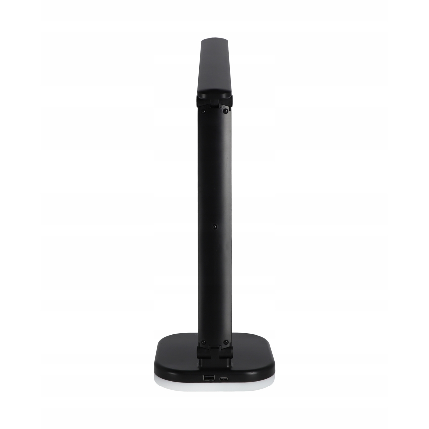 LED RGBW dimmbar skrivbordslampa med trådlös laddning LED/7W/5V USB svart