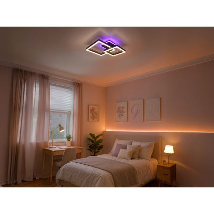 LED RGBW Dimmbar taklampa LED/75W/230V 3000-6500K + fjärrkontroll