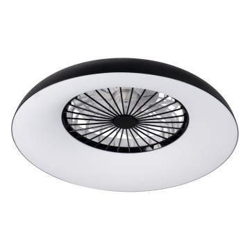 LED RGBW dimmbar taklampa med fläkt PLAVE PAN LED/48W/230V 3000-6500K Ø 60 cm svart + fjärrkontroll
