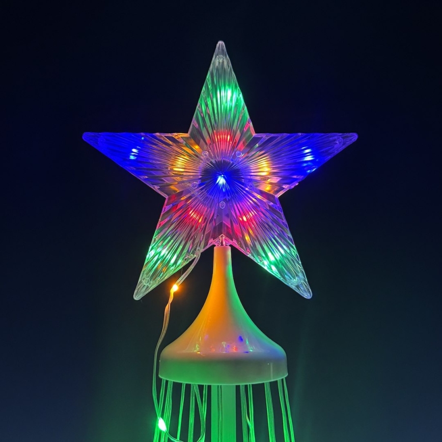 LED RGBW dimbar utomhus juldekoration LED/4W/230V 180 cm IP44 julgran + fjärrkontroll