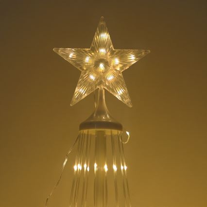 LED RGBW dimbar utomhus juldekoration LED/4W/230V 180 cm IP44 julgran + fjärrkontroll