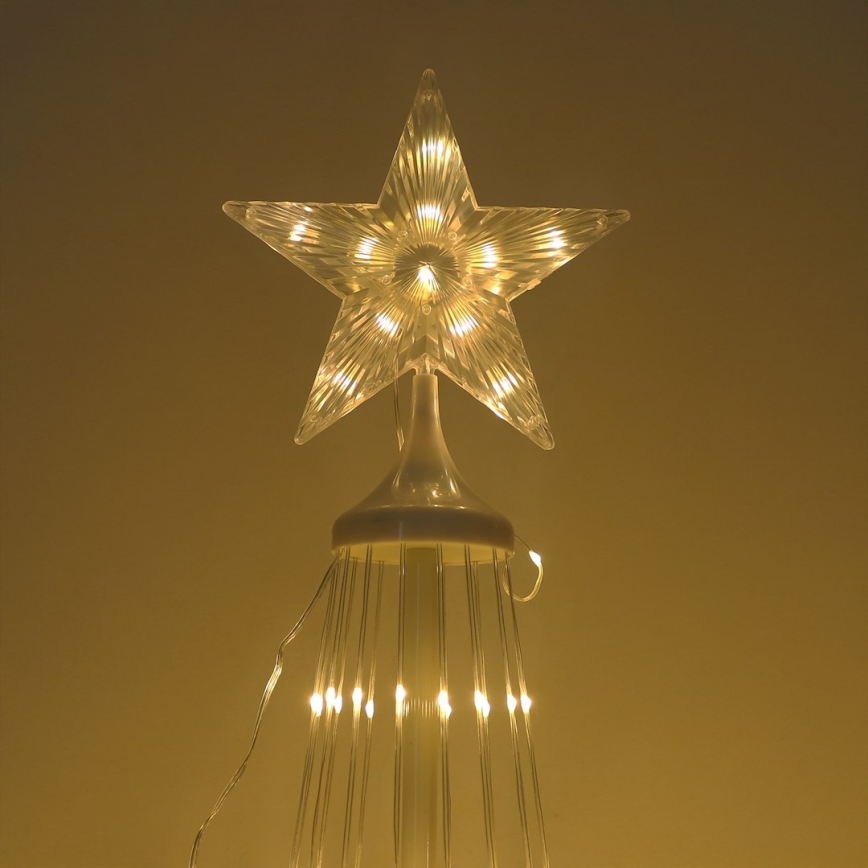 LED RGBW dimbar utomhus juldekoration LED/4W/230V 180 cm IP44 julgran + fjärrkontroll