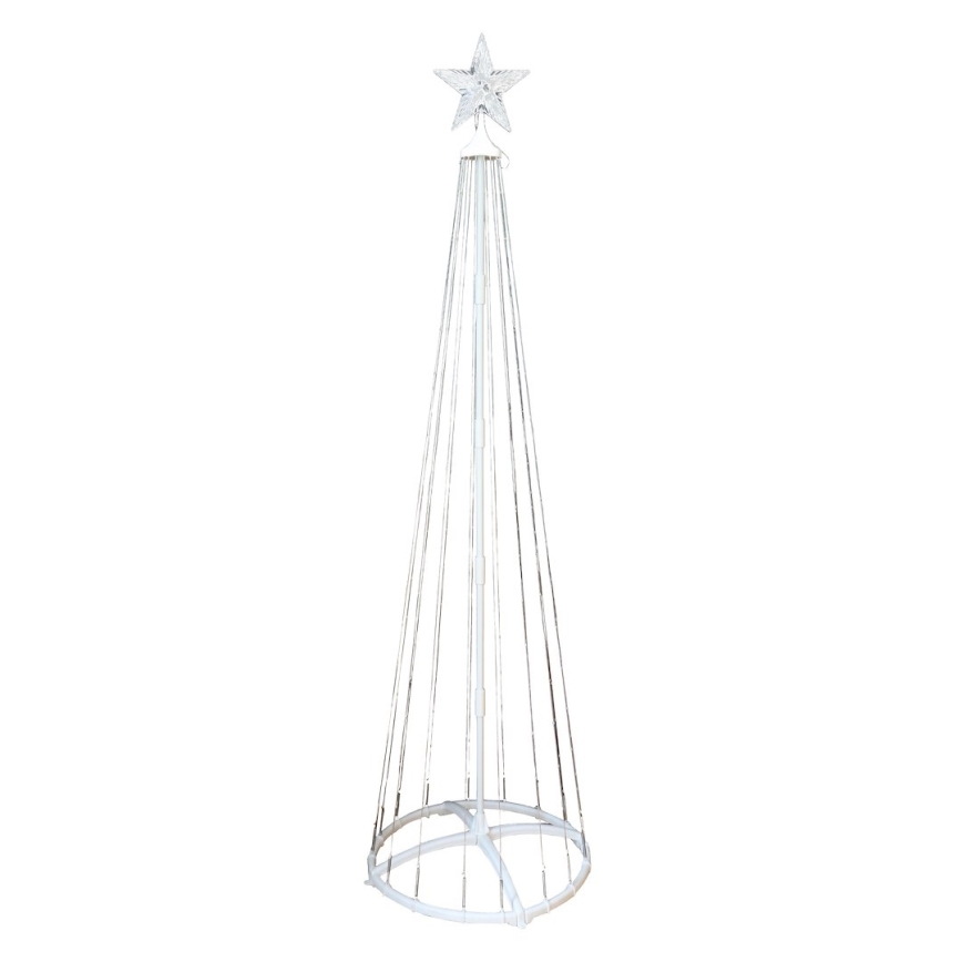 LED RGBW dimbar utomhus juldekoration LED/4W/230V 180 cm IP44 julgran + fjärrkontroll