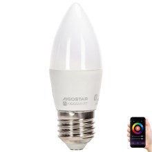 LED RGBW Glödlampa C37 E27/4,9W/230V 2700-6500K - Aigostar