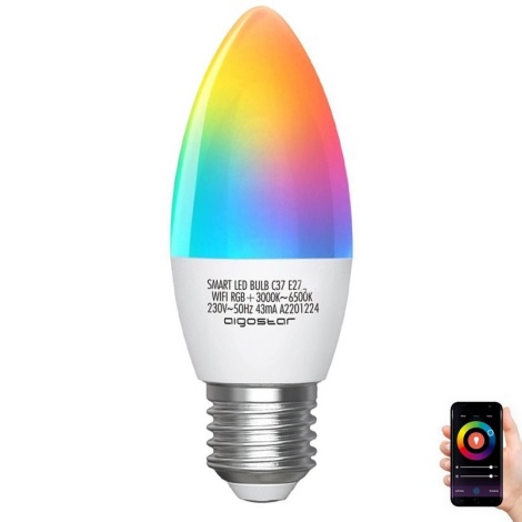 Lampe E27 5W LED RGB