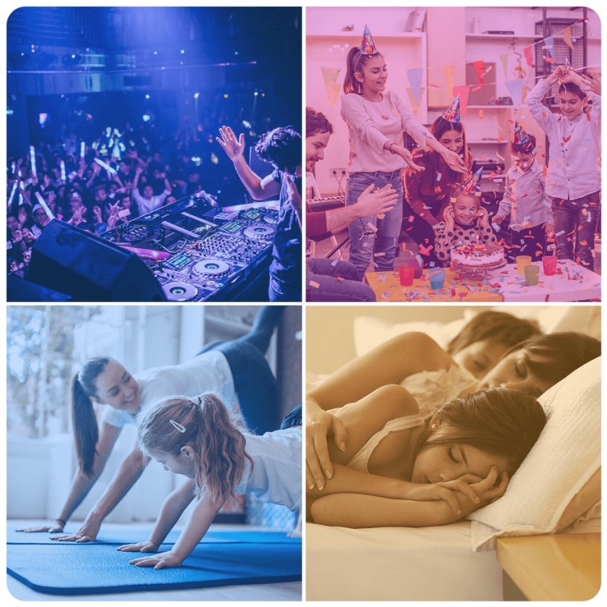 LED RGBW dimbar lampa G45 E14/4,9W/230V 2700-6500K - Aigostar