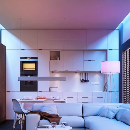 LED RGBW-lampa C37 E14/4,8W/230V 3000K + fjärrkontroll - Aigostar