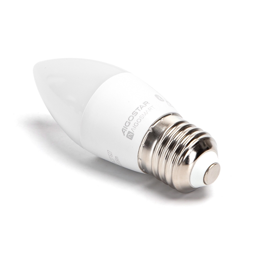 LED RGBW Dimbara glödlampa C37 E27/4,9W/230V 2700-6500K - Aigostar