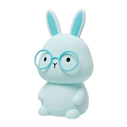 LED RGBW Ljusreglerad barns beröring lampa FLORKA LED/1W/5V USB 1200 mAh kanin blå