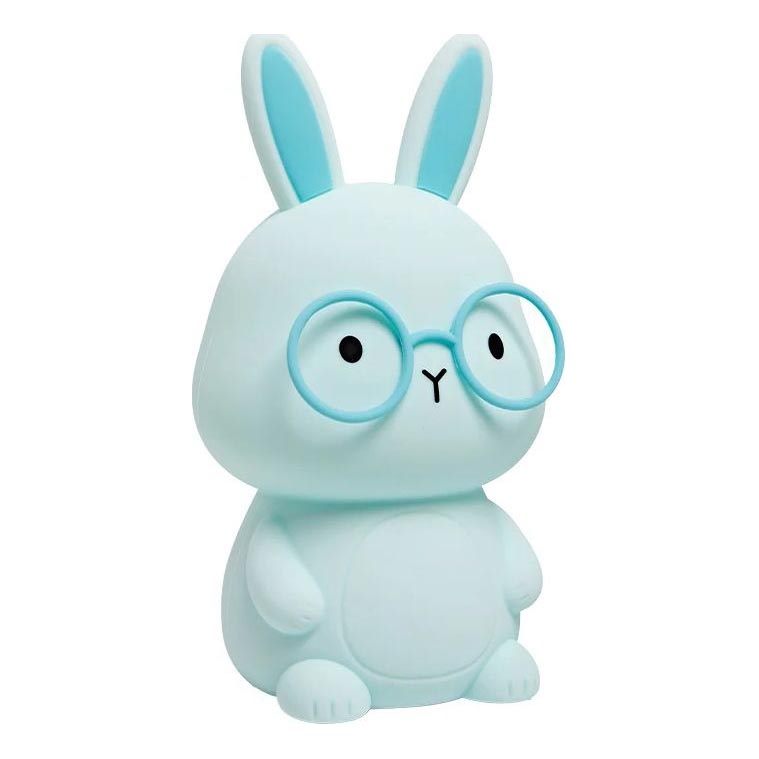 LED RGBW Ljusreglerad barns beröring lampa FLORKA LED/1W/5V USB 1200 mAh kanin blå