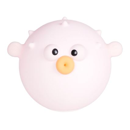 LED RGBW Ljusreglerad barns beröring lampa HELA LED/1W/5V USB 1200 mAh fisk rosa