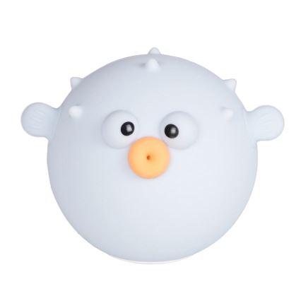 LED RGBW Ljusreglerad barns beröring lampa HELI LED/1W/5V USB 1200 mAh fisk blå