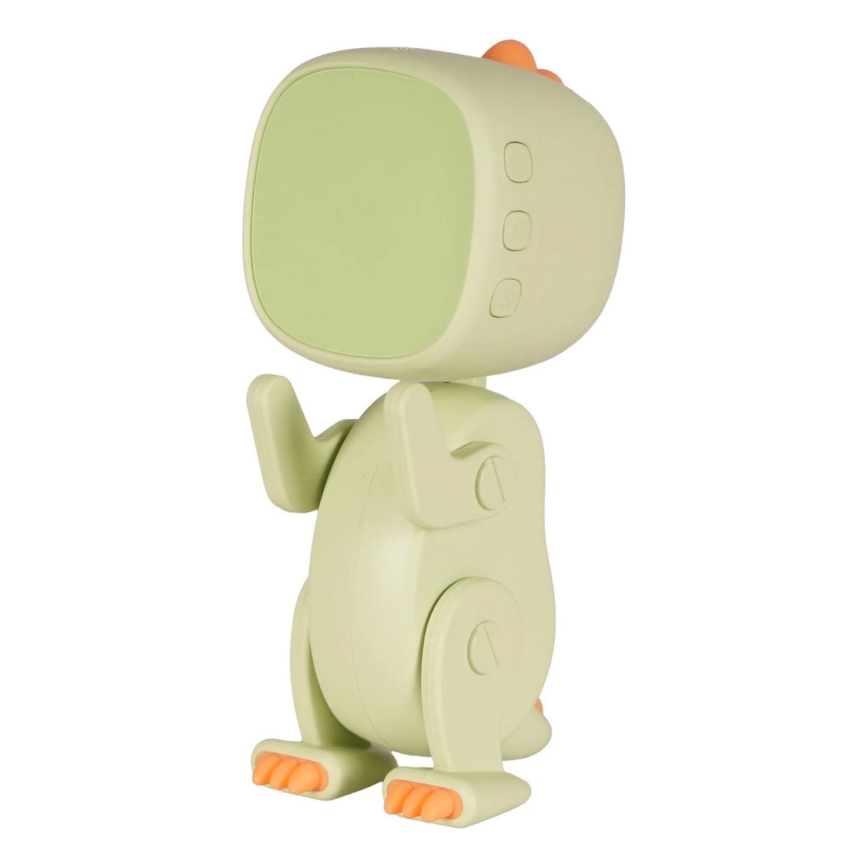 LED RGBW Ljusreglerad barns natt små lampor med väckarklocka ROBOT LED/1W/5V 1200 mAh