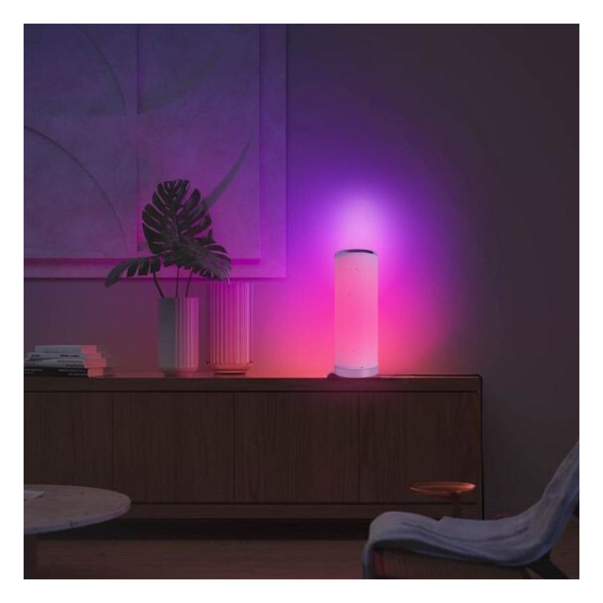 LED RGBW Ljusreglerad bordslampa LED/5W/230V + fjärrkontroll