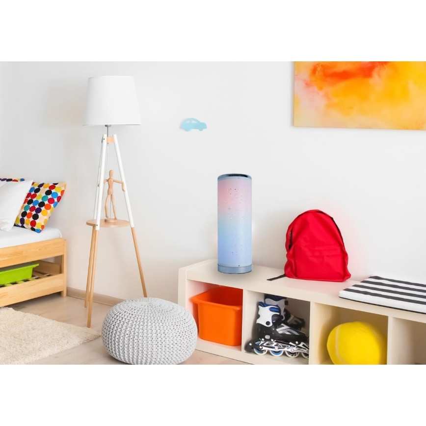 LED RGBW Ljusreglerad bordslampa LED/5W/230V + fjärrkontroll