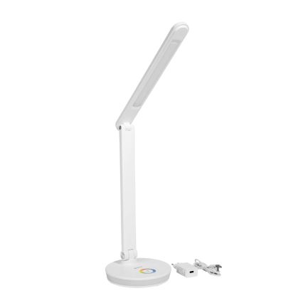 LED RGBW Ljusreglerad bordslampa med strömbanksfunktion LED/12W/5V 2800-6000K vit