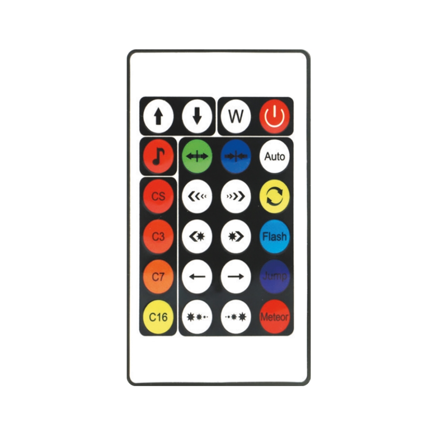 LED RGBW Ljusreglerad golvlampa LOLLY LED/5W/230V + fjärrkontroll