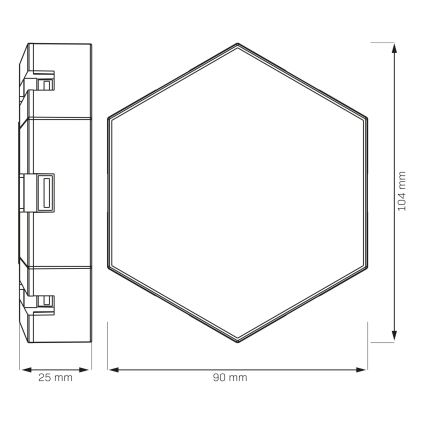 KIT 9x LED RGBW Ljusreglerad vägg dekorativ belysning MAYA LED/1W/230V + fjärrkontroll