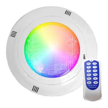 LED RGBW poolarmatur LED/45W/12V IP68 + fjärrkontroll