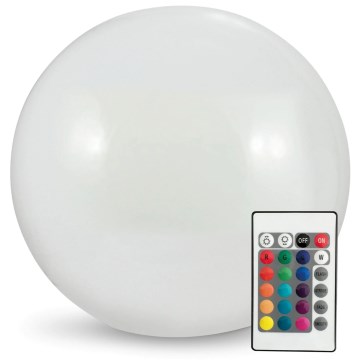 LED RGBW Solcellslampa BALL LED/3,7V 1500 mAh diameter 50 cm IP65 + fjärrkontroll