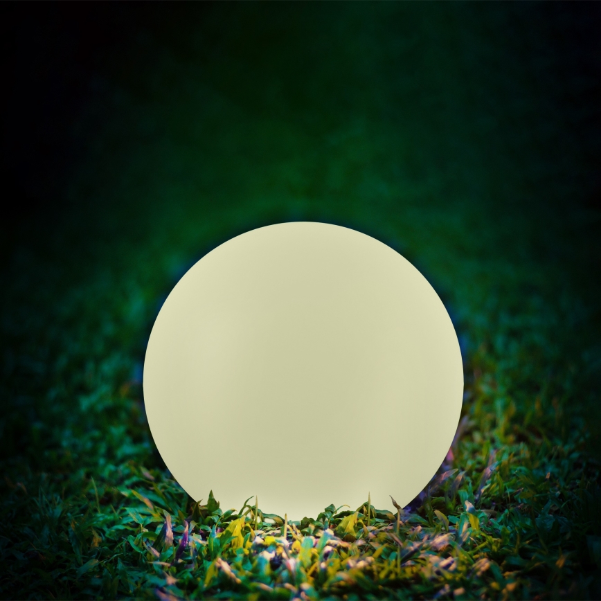 LED RGBW Solcellslampa BALL LED/3,7V 1500 mAh Ø 40 cm IP65 + fjärrkontroll