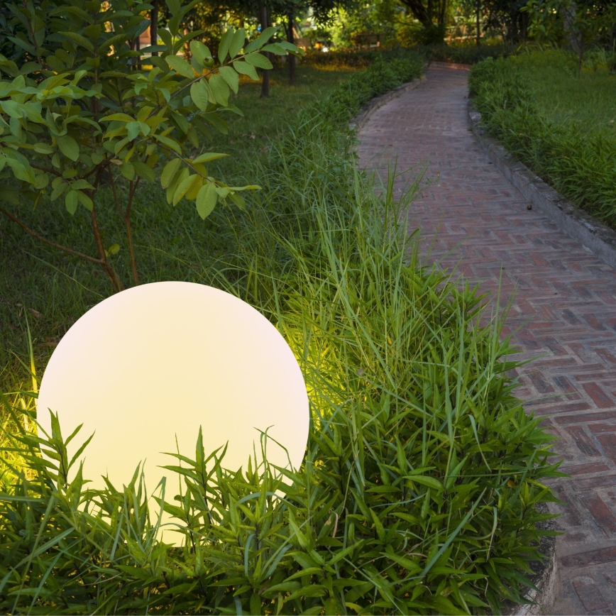 LED RGBW Solcellslampa BALL LED/3,7V 1500 mAh Ø 40 cm IP65 + fjärrkontroll