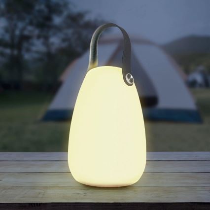 LED RGBW Solcellslampa CANARIA LED/2W/1,2V 400 mAh IP44 vit