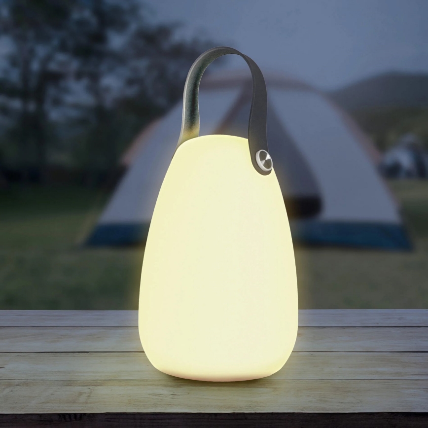 LED RGBW Solcellslampa CANARIA LED/2W/1,2V 400 mAh IP44 vit