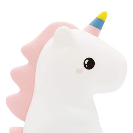 LED RGBW dimbar, uppladdningsbar, beröringsstyrd nattlampa för barn UNICORN LED/1W/5V 1200 mAh