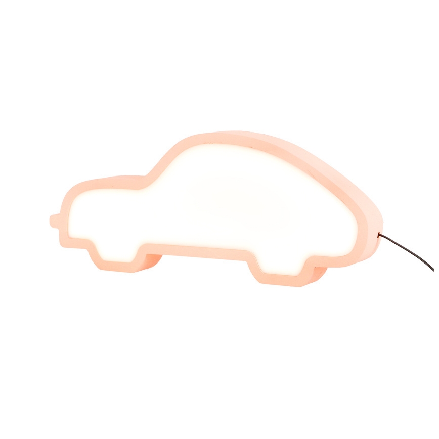 LED skrivbordslampa för barn CAR LED/11W/230V rosa