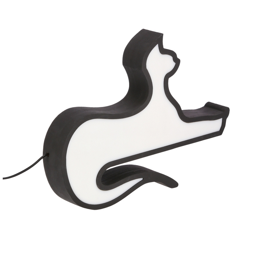 LED skrivbordslampa för barn CAT LED/13W/230V svart