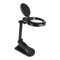 LED-skrivbordslampa med lupp LED/6W/230V 6500K svart